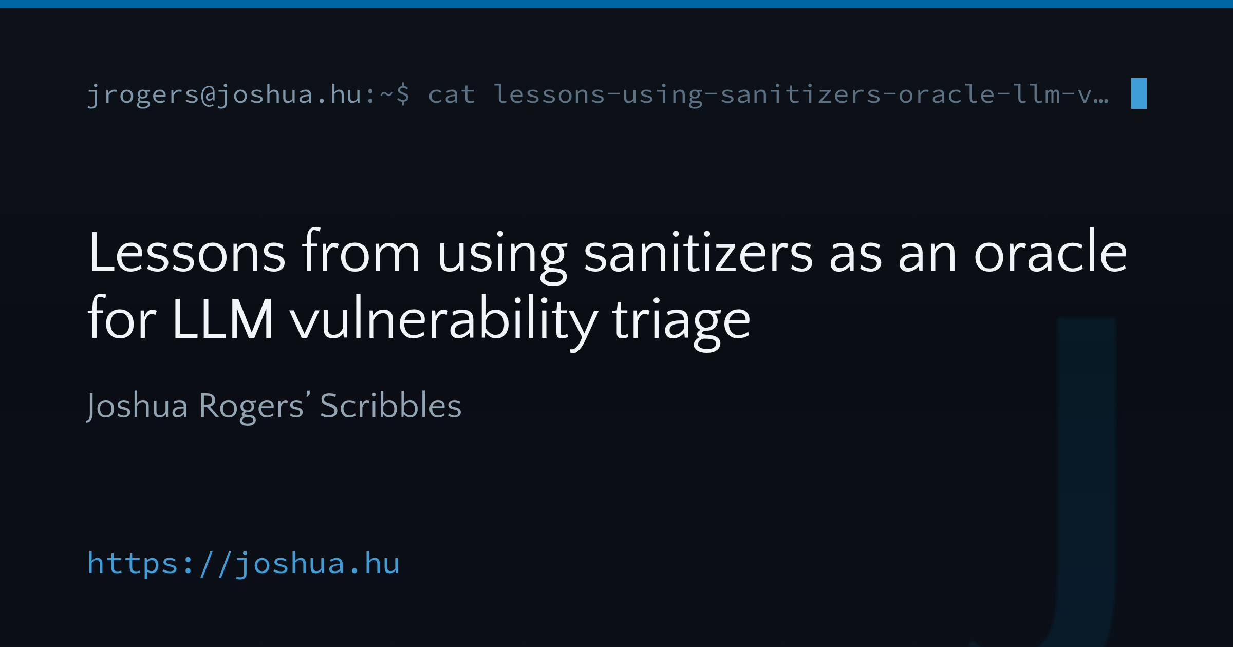 Lessons from using sanitizers as an oracle for LLM vulnerability triage