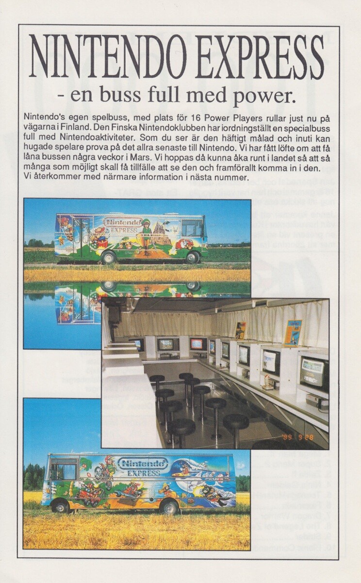Scandinavian Nintendo Express bus