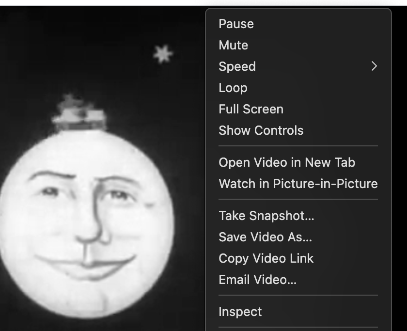Video right-click annoying buttons