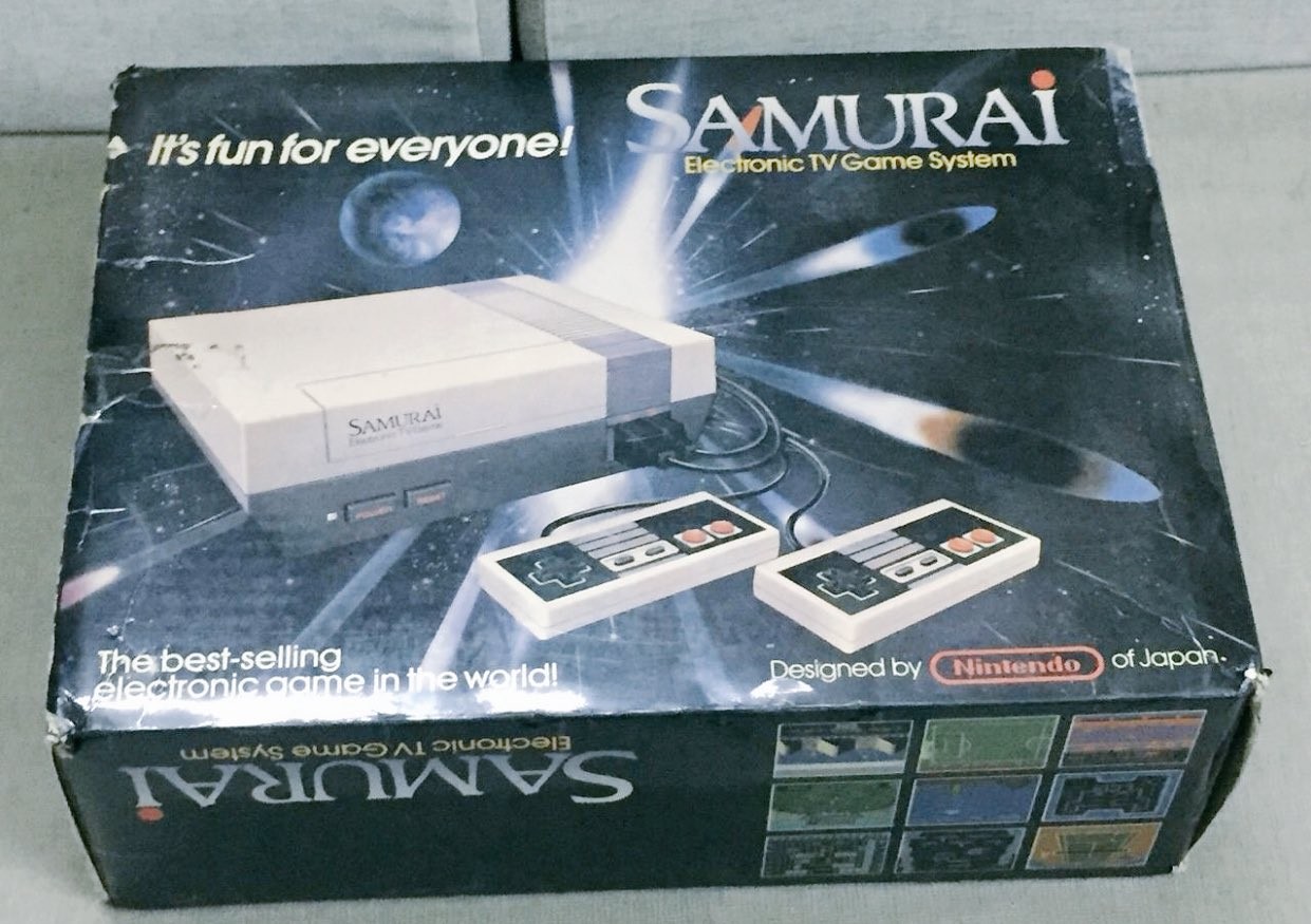 An official Samurai Nintendo NES Console. Licensed Nintendo Product.
