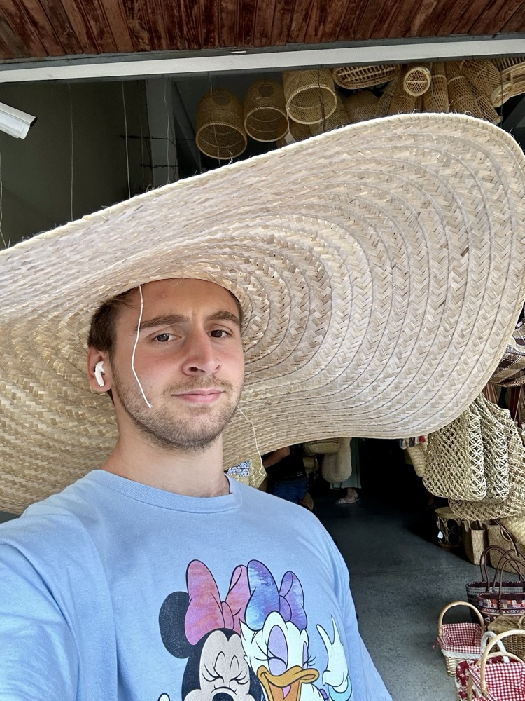 This HUGE woven hat