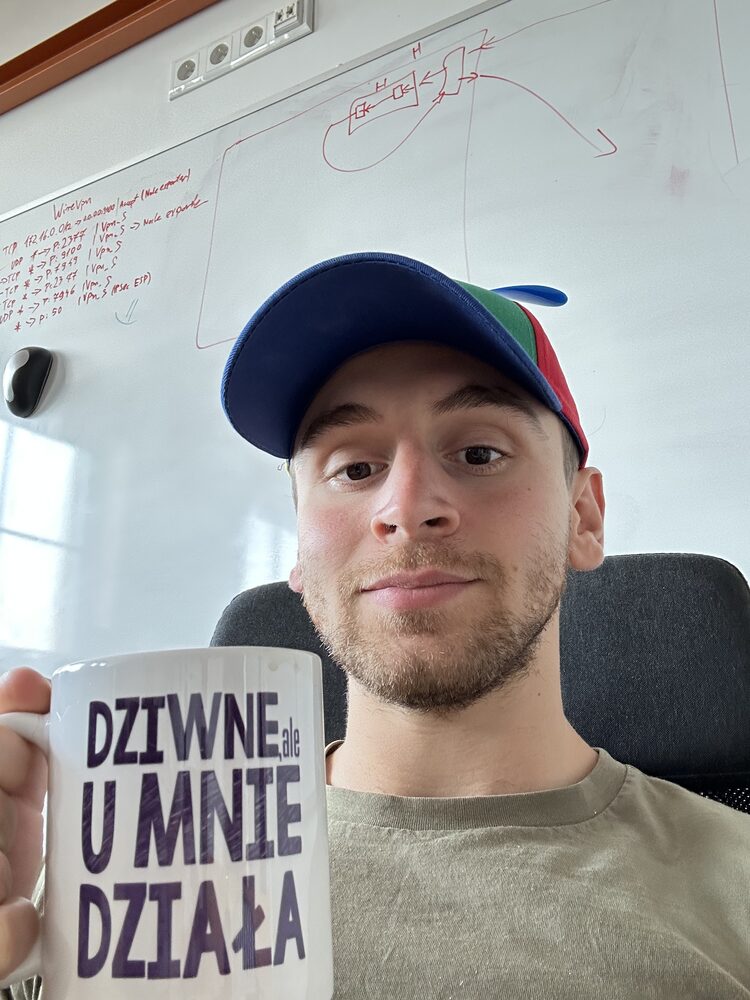 A helicopter hat, a whiteboard, and 'it works on my machine'