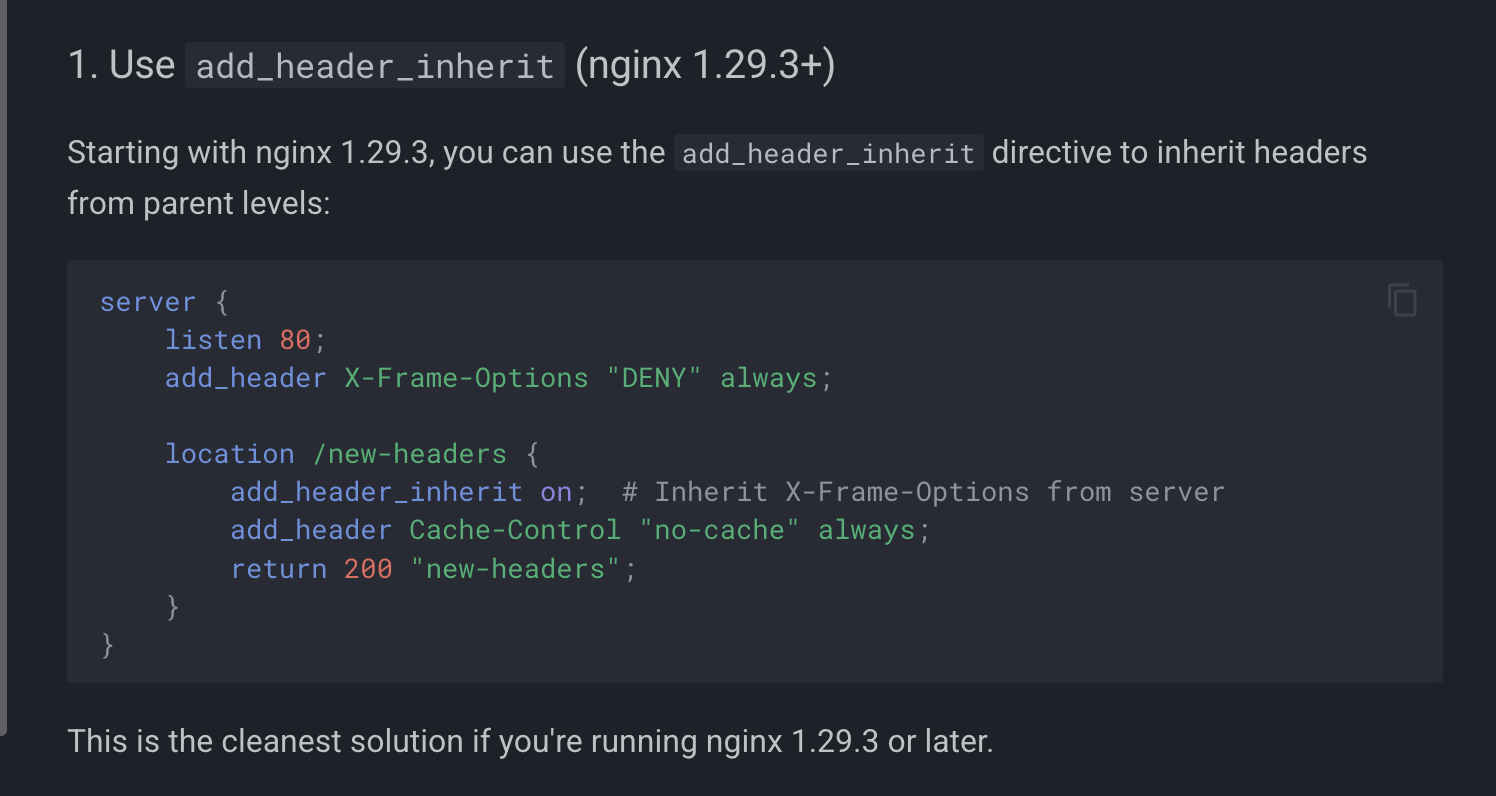 gixy-ng's incorrect solution for header inheritance issues