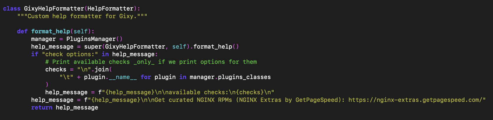 Gixy-ng being used as advertising