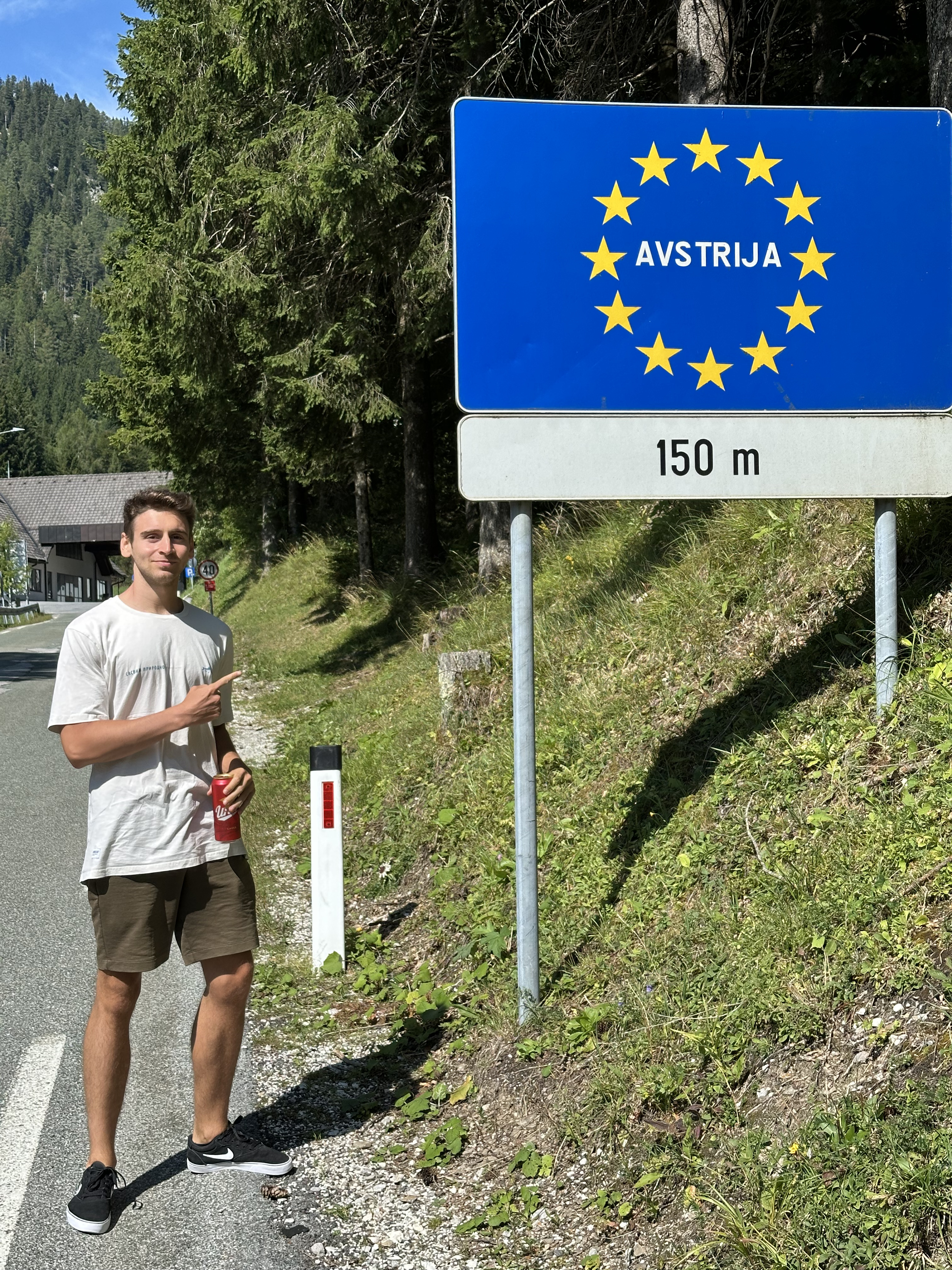 Crossing the border into Austria