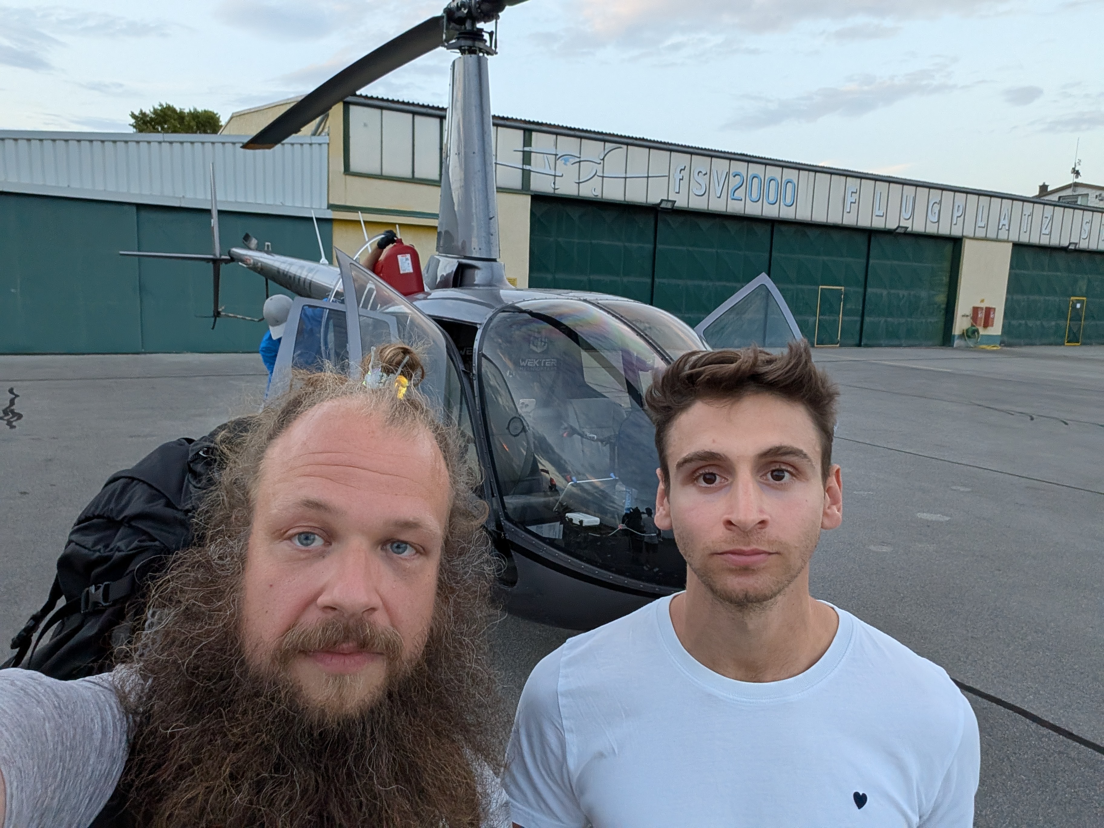 Me and Tobi being very serious